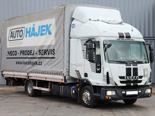 Iveco EUROCARGO 75 E, EURO 6, 17 PALET, HYDRAULICKÉ ČELO, DVOUSTRANNÁ SHRNOVACÍ PLACHTA, VELMI DOBRÝ STAV