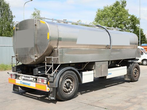 Krone BOX CARRIER, CISTERNA NA  MLÉKO KRONE, NÁSTAVBA SCHWARTE IZOLOVANÁ, TŘI KOMORY (4.000 L, 3000 L, 6500 L)