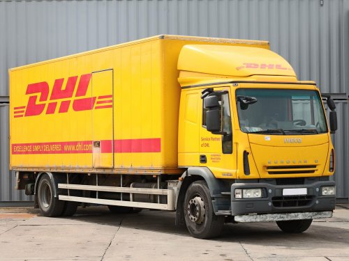 Iveco EUROCARGO ML 190EL28, NÁKLADNÍ AUTOMOBIL SKŘÍŇOVÝ, EURO 5, HYDRAULICKÉ ČELO (2000 KG), 19 PALET