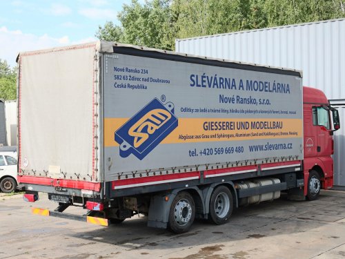 MAN TGX 24.440, 6x2, EURO 5, TŘÍSTRANNÁ SHRNOVACÍ PLACHTA, 19 PALET, ZVEDACÍ NÁPRAVA, PO SERVISU