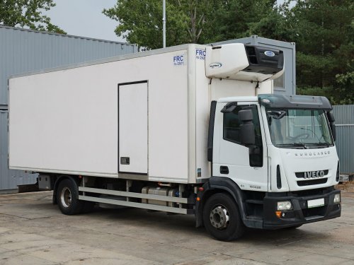 Iveco EUROCARGO 160E28, EURO 6, AGREGÁT CARRIER SUPRA 850 (-20°C), 380 V, TISKÁRNA, NÁSTAVBA LAMBERET, VELMI DOBRÝ STAV