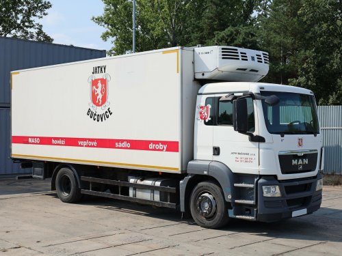 MAN TGS/TGX 18.360, 18 TUN, THERMO KING TS 600, 380 V,  MASO VE VISU, PĚKNÉ PNEU, NOVÁ STK