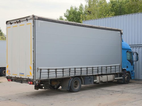 Iveco EUROCARGO 140 E, EURO 6,19 PALET, 14 TUN, TŘÍSTRANNÁ SHRNOVACÍ PLACHTA