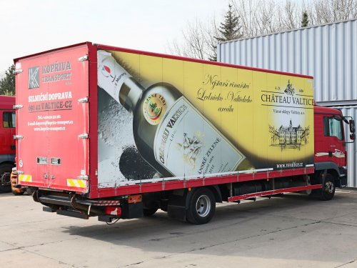MAN TGL 12.220, EURO 5, 18 PALET, 12 TUN, SKLÁDACÍ HYDRAULICKÉ ČELO DHOLLANDIA (1500KG)