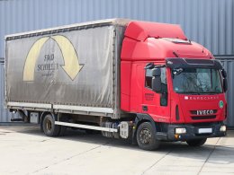 Iveco EUROCARGO 120EL22,  EURO 5, 12 TUN, 18 PALET, SHRNOVACÍ STŘECHA, HLINÍKOVÉ BOČNICE, HYDRAULICKÉ ČELO BÄR 
