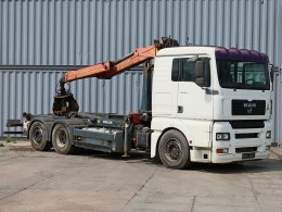 MAN TGA 26.410, 6x2, HYDRAULICKÁ RUKA PALFINGER EPSILON, NÁSTAVBA MEILLER KIPPER, RETARDÉR