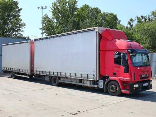 Iveco EUROCARGO 120E280, EURO 5 EEV+ PŘÍVĚS BG CA1, 38 PALET, 120 CBM, PŘÍZDVIH STŘECHY