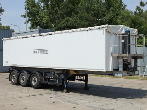 Schwarzmüller KIS 3/E, HLINÍKOVÝ, 50 CBM, 44 TUN, NÁPRAVY BPW 9 TUN, ZVEDACÍ NÁPRAVA, NOVÁ KRYCÍ PLACHTA, NOVÉ BRZDY