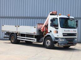 DAF LF 55.250, HYDRAULICKÁ RUKA FASSI F-110 S (9,95 m, 5140 KG, DLOUHÝ ROZVOR, VYSOKÉ SKLOPNÉ BOČNICE