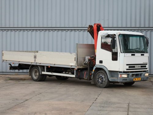 Iveco EUROCARGO ML85 E15, HYDRAULICKÁ RUKA PALFINGER PK 6001, DÉLKA 5m, NOSNOST 2000 KG, ODJÍMATELNÉ HLINÍKOVÉ BOČNICE