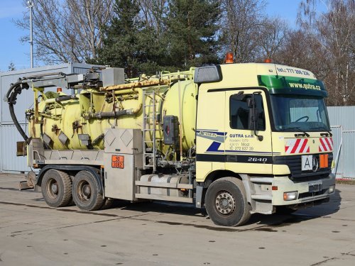 Mercedes-Benz Actros 2640, FEKÁL, 6x4, ADR (FL+AT), PĚT KOMOR,12 CBM, NOVÝ MOTOR