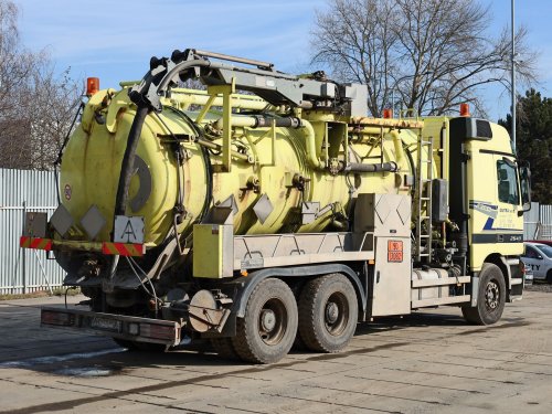 Mercedes-Benz Actros 2640, FEKÁL, 6x4, ADR (FL+AT), PĚT KOMOR,12 CBM, NOVÝ MOTOR