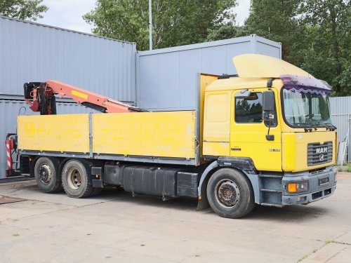 MAN 26.414, 6x2, HYDRAULICKÁ RUKA PALFINGER (MAX.DOSAH 10,8 m, MAXIMÁLNÍ NOSNOST 2370 KG)
