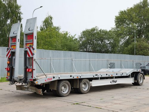 Fliegl DTS-S 300, NÁKLADNÍ PŘÍVĚS PODVALNÍK 24 TUN, NÁJEZDY, TOP STAV