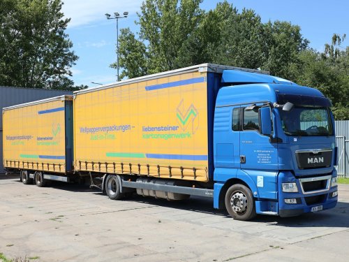 MAN TGX 18.360, EURO 5, 18 TUN, RETARDÉR, 19 PALET+PŘÍVĚS KRONE, 19 PALET