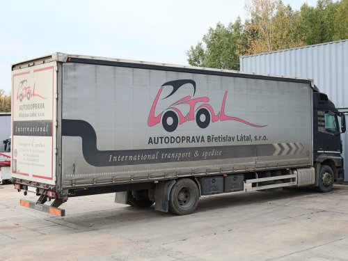 Mercedes-Benz Actros 1832 L, EURO 6, 23 PALET, 18 TUN, AUTOMAT, TŘÍSTRANNÁ SHRNOVACÍ PLACHTA, ROZVOR 6700 mm