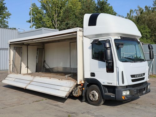 Iveco EUROCARGO ML 75E18, 7.5 TUN, NÁJEZDY, NAVIJÁK, BOČNÍ OTEVÍRÁNÍ
