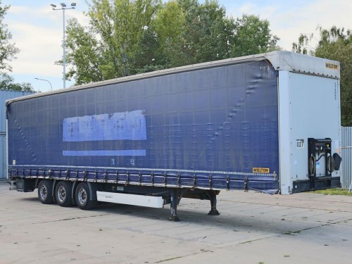 Wielton NS-3, LOW DECK, TŘÍSTRANNÁ SHRNOVACÍ PLACHTA, NÁPRAVY SAF, VELMI DOBRÝ STAV