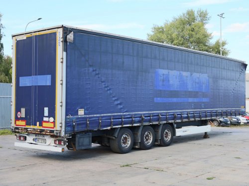 Wielton NS-3, LOW DECK, TŘÍSTRANNÁ SHRNOVACÍ PLACHTA, NÁPRAVY SAF, VELMI DOBRÝ STAV