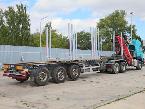 Volvo FMX 540, 6x6, EURO 6,  H. RUKA PALFINGER+ PŘÍVĚS TOM SERVIS NR 42.27