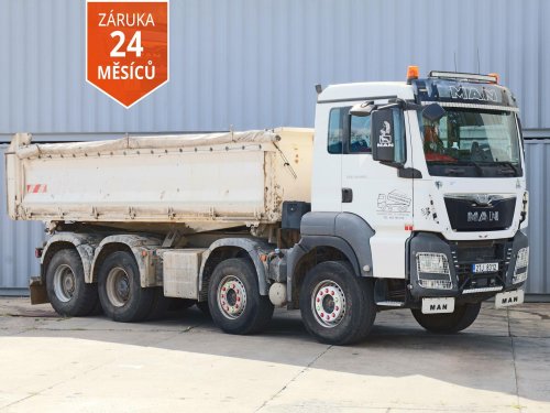 MAN TGS 35.480, 8x4, EURO 6, 32 TUN, RETARDÉR, HARDOX, 13,5 CBM, NÁSTAVBA SCHWARZMÜLLER