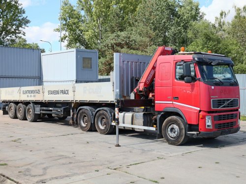Volvo FH13 480, 6x4, EURO 5, HYDRAULICKÁ RUKA FASSI F 290 A 25 (DOSAH 20,1 m)+ NÁVĚS KÄSBOHRER LOWBED