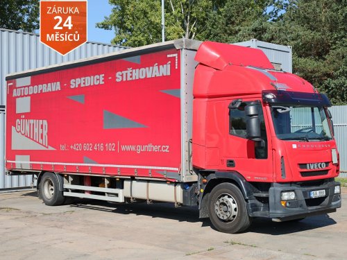 Iveco EUROCARGO ML 190EL32, 19 TUN, 18 PALET, EURO 6, SERVISOVÁNO, HLINÍKOVÉ BOČNICE