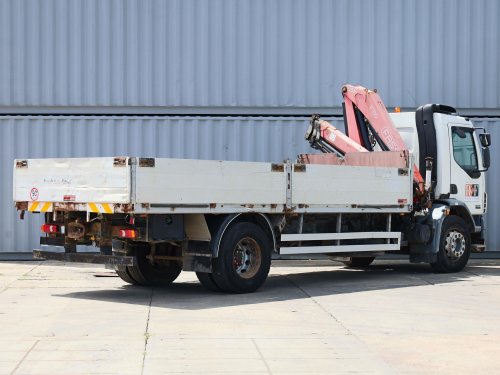 DAF LF 55.250, HYDRAULICKÁ RUKA FASSI F-110 S (9,95 m, 5140 KG, DLOUHÝ ROZVOR, VYSOKÉ SKLOPNÉ BOČNICE