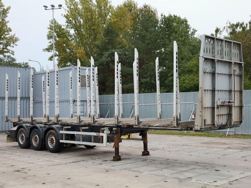 Svan NCH 303, 42 TUN, DVĚ ZVEDACÍ NÁPRAVY, NÁPRAVY SAF, 10 PÁRŮ HLINÍKOVÝCH POSUVNÝCH KLANIC, ČTYŘI RYCHLOUPÍNACÍ