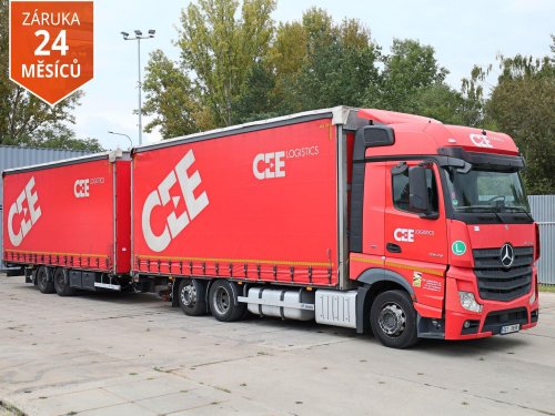 Mercedes-Benz Actros 2545+ PŘÍVĚS PANAV, TANDEMOVÁ PRŮJEZDNÁ SOUPRAVA, 38 PALET, DVOUÚROVŇOVÝ PŘÍZDVIH STŘECHY