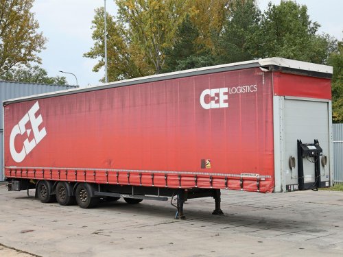 Schwarzmüller SPA 3/E,  MULDA, LOW DECK, ZVEDACÍ NÁPRAVA, NÁPRAVY BPW, TŘÍSTRANNÁ SHRNOVACÍ PLACHTA XL