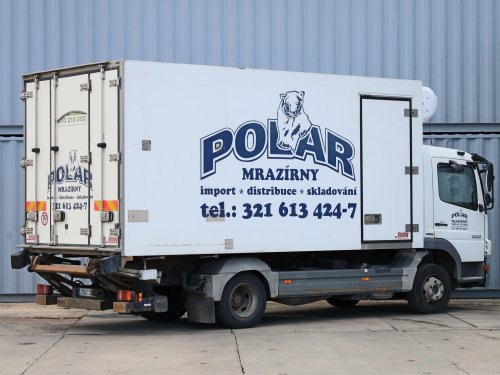 Mercedes-Benz ATEGO 1222 L, EURO 5, 12 TUN, 12 PALET, AGREGÁT THERMO KING T-600R (-20°C), 380 V, HYDRAULICKÉ ČELO BÄR (1500 KG)