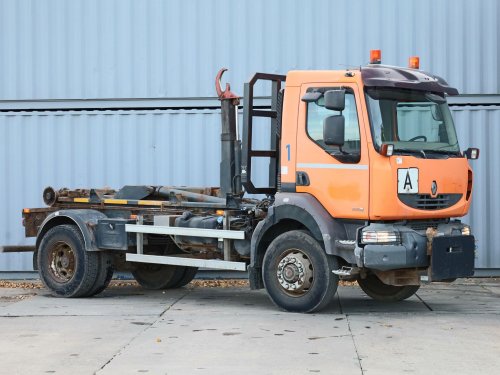 Renault MIDLUM 280 DXI,  4x4, 16 TUN, DVA PÍSTY, LÁMACÍ TELESKOPICKÝ HÁK, V TP ZAPSÁNO JAKO TRAKTOR, PŘEDNÍ VÝVODY