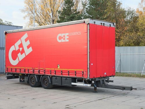 Panav TV018M, TANDEMOVÝ PŘÍVĚS PRŮJEZDNÝ, 18 TUN, 20 PALET, TŘÍSTRANNÁ SCHRNOVACÍ PLACHTA, VELMI DOBRÝ STAV