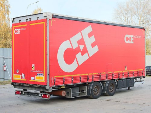 Panav TV018M, TANDEMOVÝ PŘÍVĚS PRŮJEZDNÝ, 18 TUN, 20 PALET, TŘÍSTRANNÁ SCHRNOVACÍ PLACHTA, VELMI DOBRÝ STAV