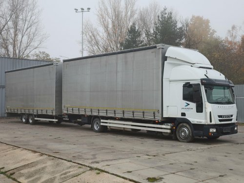 Iveco EUROCARGO 80E22, EURO 5+TANDEMOVÝ VLEK KONAR JG2, TANDEMOVÁ SOUPRAVA, 38 PALET