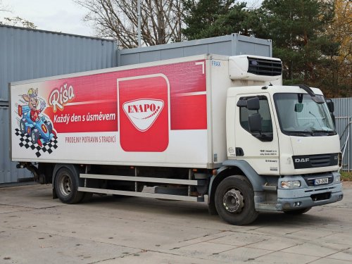 DAF LF 55.220, 18 TUN, 20 PALET, EURO 5, CARRIER XARIOS 600, HYDRAULICKÉ ČELO 