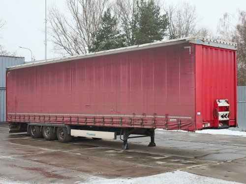 Krone SD, LOW DECK, TŘÍSTRANNÁ SHRNOVACÍ PLACHTA XL, NÁPRAVY BPW