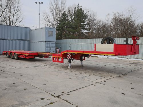 MEGA MNN, ROZTAHOVACÍ PODVALNÍK MEGA ROZTAŽITELNÝ AŽ NA 13,75 m, 40 TUN, NÁJEZDY NA 30 TUN, VELMI DOBRÝ STAV