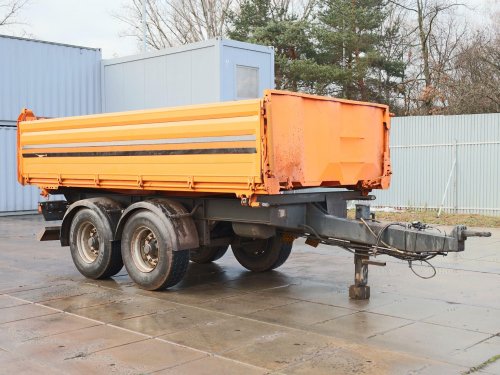 Schwarzmüller  M 802, SKLÁPĚCÍ PŘÍVĚS, TŘÍSTRANNÉ SKLÁPĚNÍ, NÁPRAVY BPW, VELMI DOBRÝ STAV