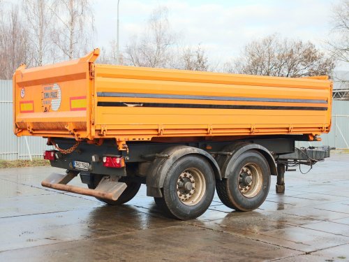 Schwarzmüller  M 802, SKLÁPĚCÍ PŘÍVĚS, TŘÍSTRANNÉ SKLÁPĚNÍ, NÁPRAVY BPW, VELMI DOBRÝ STAV