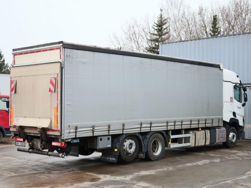 Renault T 460, 6x2, EURO 6, 26 TUN, 21 PALET, TŘÍSTRANNÁ SHRNOVACÍ PLACHTA, ZVEDACÍ NÁPRAVA, HYDRAULICKÉ ČELO