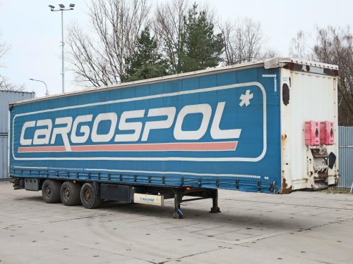 Krone SD, LOW DECK, ZVEDACÍ NÁPRAVA, TŘÍSTRANNÁ SHRNOVACÍ PLACHTA