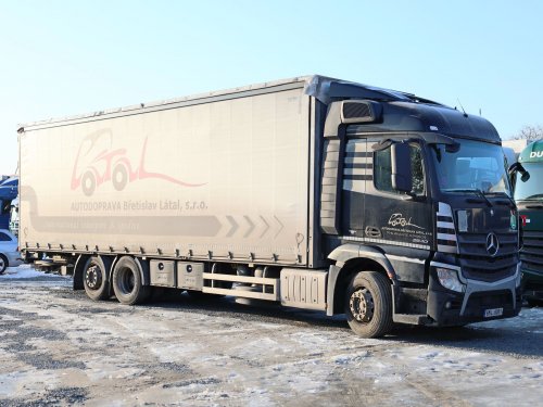 Mercedes-Benz ACTROS 2540, 6x2, EURO 6, SKLÁDACÍ HYDRAULICKÉ ČELO ZEPRO, 22 PALET, AUTOMAT, TŘÍSTRANNÁ SHRNOVACÍ PLACHTA