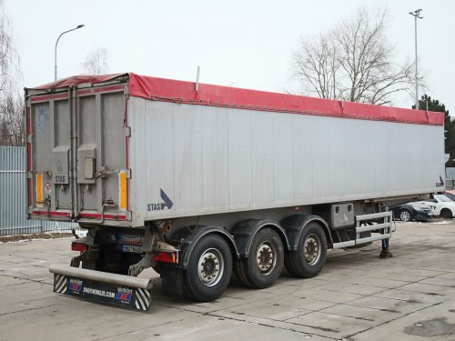 Stas S300CX, 50 CBM, HLINÍKOVÝ, 39 TUN, ZVEDACÍ NÁPRAVA, NÁPRAVY SAF, KOTOUČOVÉ BRZDY, KRYCÍ PLACHTA, NOVÁ STK