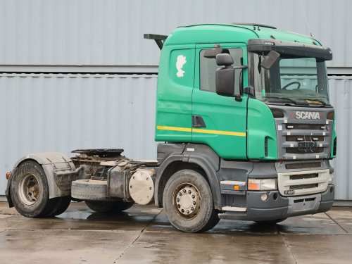 Scania R 420, STANDARD, HIGH LINE, PŘETYPOVÁNO NA TRAKTOR, DVOUOKRUHOVÁ HYDRAULIKA