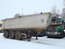 Wielton NW-3, HARDOX, 29 CBM, DVĚ ZVEDACÍ NÁPRAVY,  NÁPRAVY SAF, KRYCÍ PLACHTA, VELMI DOBRÝ STAV