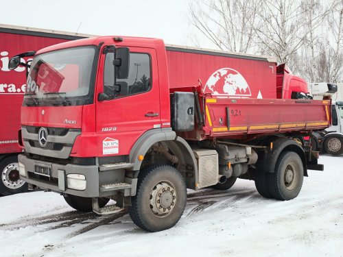 Mercedes-Benz AXOR 1829 AK, 4x4, EURO 5, 18 TUN, TŘÍSTRANNÉ SKLÁPĚNÍ, 3 MÍSTA, ADR, NÁSTAVBA MEILLER KIPPER