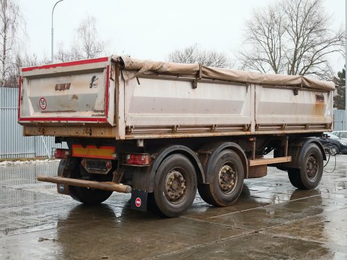 BODEX PC3, TŘÍSTRANNÉ SKLÁPĚNÍ, 24 TUN, 14 CBM,  NÁSTAVBA TECHNOCAR, KRYCÍ PLACHTA, ZVEDACÍ NÁPRAVA, SAF