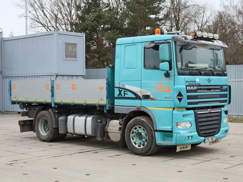 DAF XF 105.510, EURO 5, 18 TUN, TŘÍSTRANNÉ SKLÁPĚNÍ, ŽELEZNÁ PODLAHA, HLINÍKOVÉ ODJÍMATELNÉ BOČNICE, NOVÁ SPOJKA